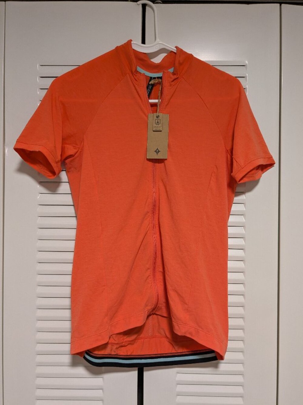 Specialized SL Merino Cycling Jersey NWT Women Medium Coral Orange Full Zip Road